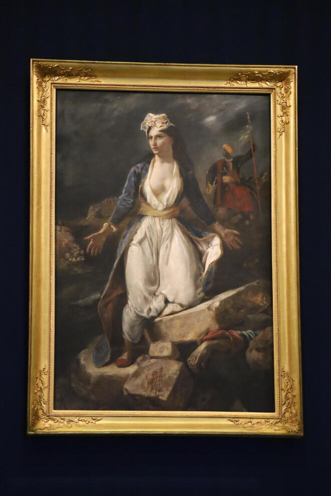 «Η Ελλάδα στα ερείπια του Μεσολογγίου» Ντελακρουά 3