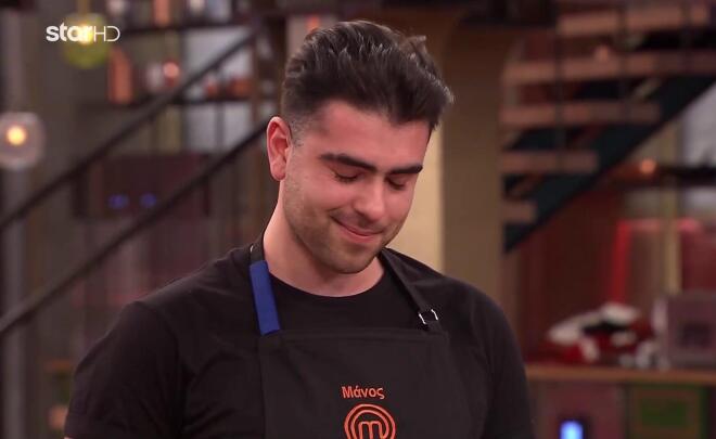 Ο Μάνος είναι ο παίκτης που φεύγει από το MasterChef