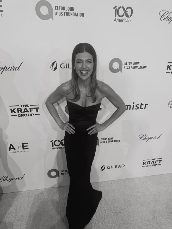 Η glam εμφάνιση της Κλέλιας Ανδριολάτου στο πάρτι του Elton John / Πηγή: Instagram klelia_andriolatou