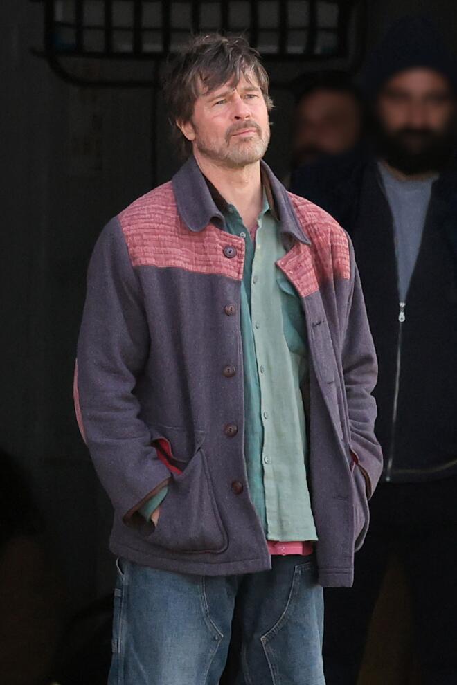 O Brad Pitt στα γυρίσματα της ταινίας του στην Ελλάδα/ NDP ΝΙΚΟΣ ΖΟΤΟΣ