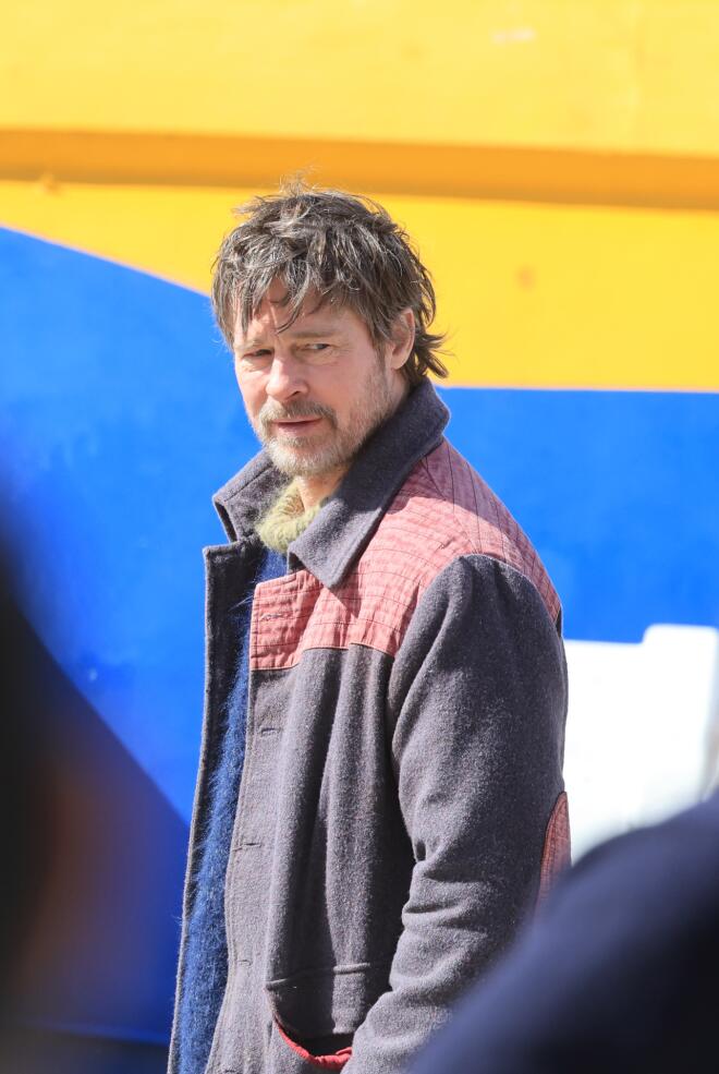 O Brad Pitt στα γυρίσματα της ταινίας του στην Ελλάδα/ NDP ΝΙΚΟΣ ΖΟΤΟΣ
