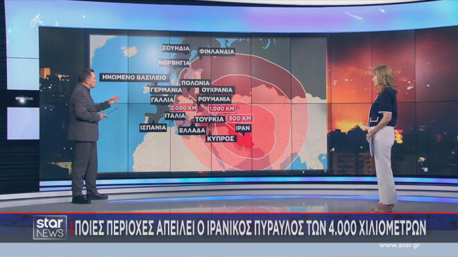 Ποιες περιοχές της Ευρώπης και όχι μόνο απειλεί ένας βαλλιστικός πύραυλος του Ιράν 