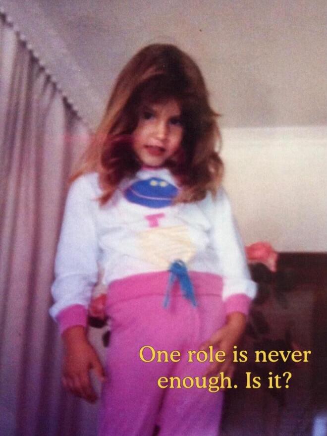 Η Αθηνά Οικονομάκου σε νεαρή ηλικία