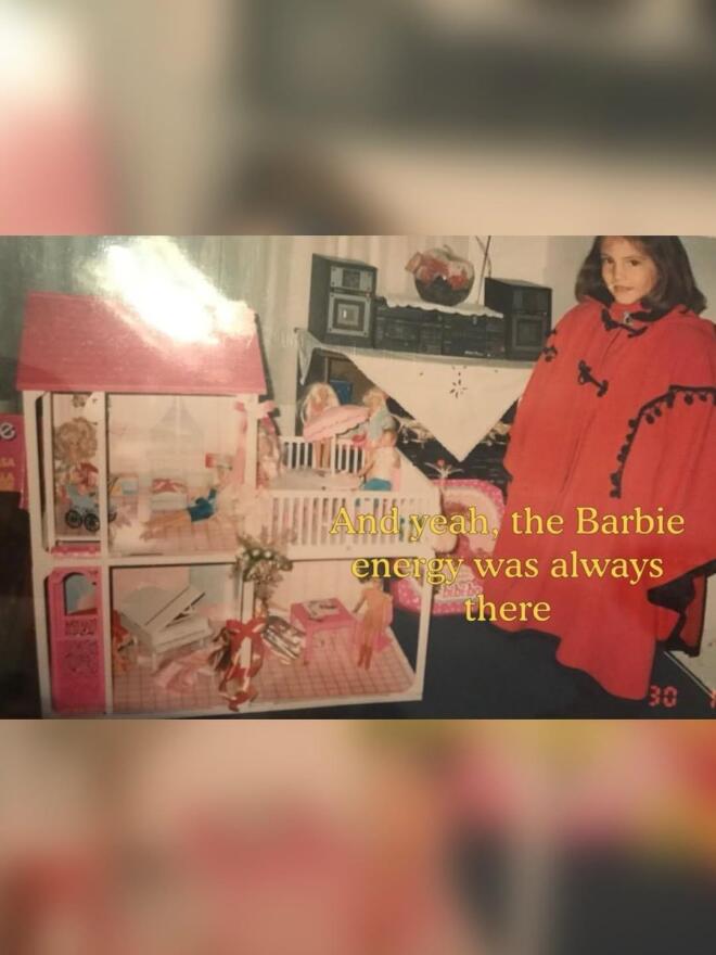 Η Αθηνά Οικονομάκου σε νεαρή ηλικία