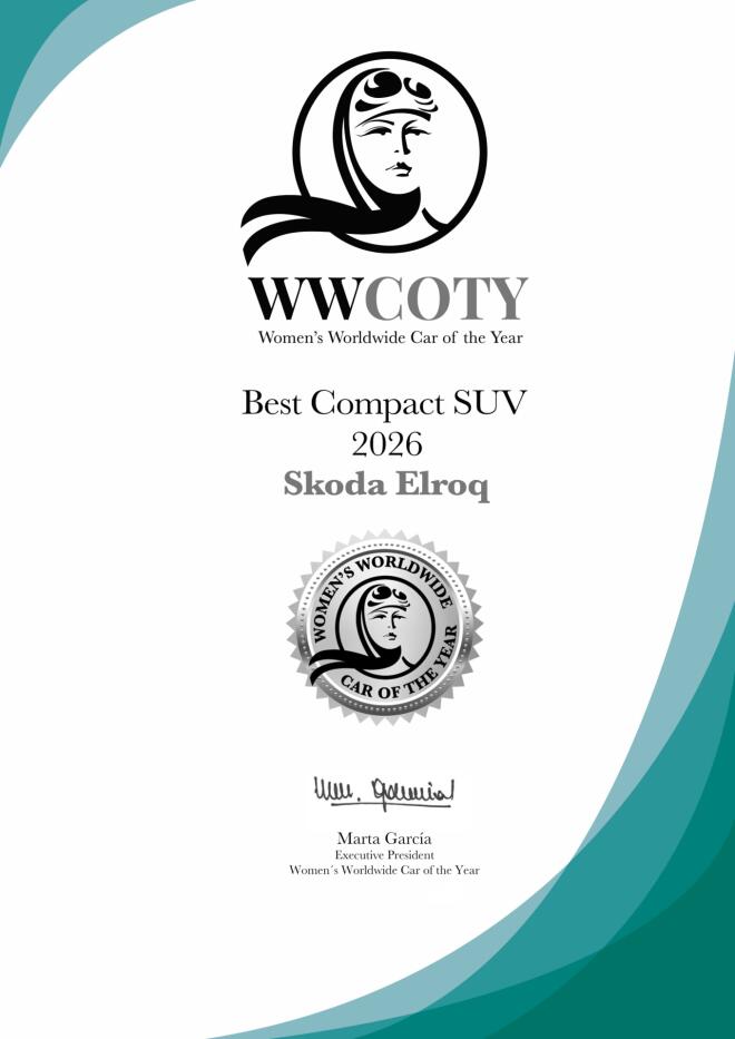 Skoda Elroq: Διεθνής διάκριση στα Women’s Worldwide Car of the Year 2026 