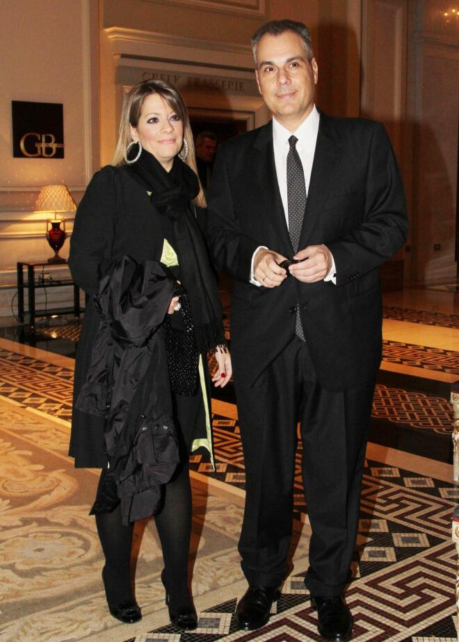 Ο Νίκος Στραβελάκης με τη σύζυγό του, Σταυρούλα Καραλή / Φωτογραφία: NDP