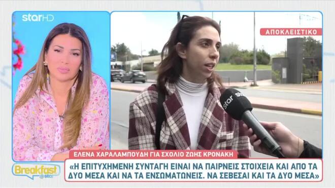 Η Έλενα Χαραλαμπούδη στο Breakfast@Star
