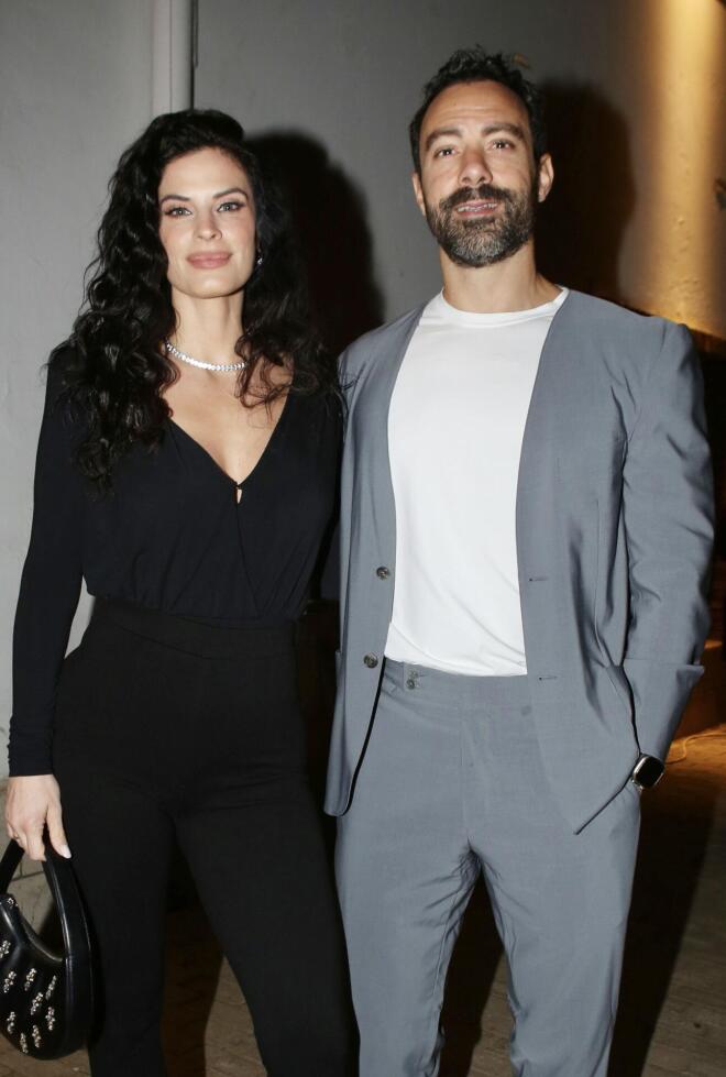 Η Χριστίνα Μπόμπα με τον σύζυγό της, Σάκη Τανιμανίδη/ φωτογραφία από NDP, φωτογράφος: Παναγιώτης Κουφαλέξης 