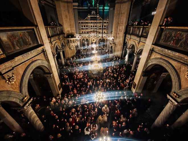 Με λαμπρότητα και τιμές γιορτάζεται η Ανάσταση του Κυρίου σε όλη τη χώρα / Φωτογραφία: Eurokinissi