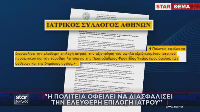 Μόνο με την έγκριση προσωπικού γιατρού οι επισκέψεις σε άλλες ειδικότητες