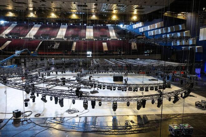 Eurovision 2026: Ξεκίνησε η κατασκευή της σκηνής στο Wiener Stadthalle
