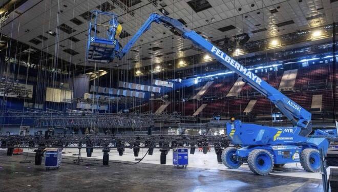 Eurovision 2026: Ξεκίνησε η κατασκευή της σκηνής στο Wiener Stadthalle