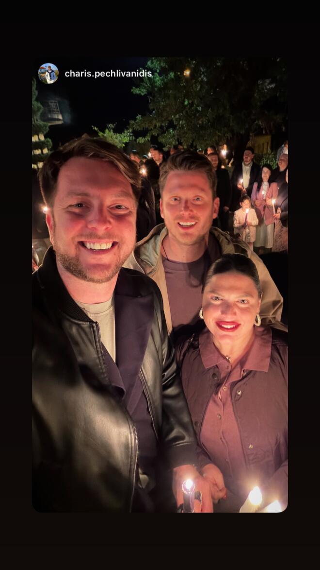 Δανάη Μπάρκα: Στην Ανάσταση με τον σύντροφό της, Φάνη Μπότση