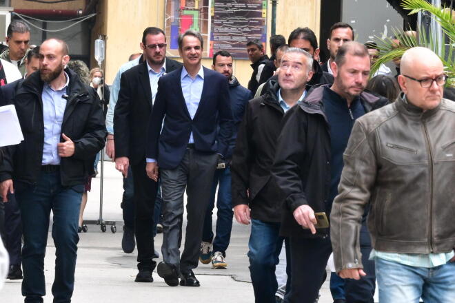 Ο Κυριάκος Μητσοτάκης στον Ευαγγελισμό