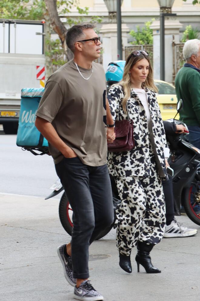 Ο Μπρούνο Τσερέλα και η Αθηνά Οικονομάκου/ φωτογραφία από ndpphoto.gr