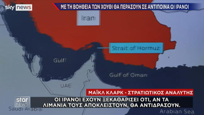 Ο στρατιωτικός αναλυτής Μάικλ Κλαρκ επισημαίνει τον κίνδυνο βοήθειας στο Ιράν από τους Χούθι  