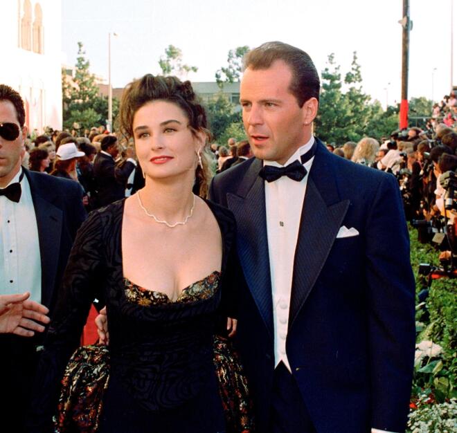 Η Demi Moore κι ο Bruce Willis στα βραβεία Όσκαρ το 1989