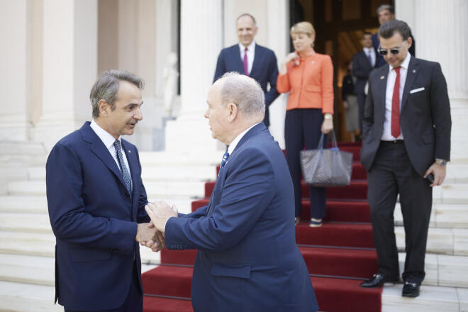 Τι συζήτησαν Μητσοτάκης και πρίγκιπας Αλβέρτος στο Μέγαρο Μαξίμου