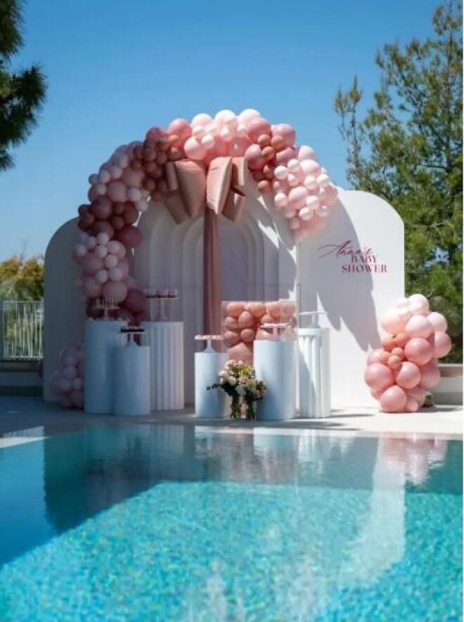 H παραμυθένια διακόσμηση στο baby shower της Άννας Πρέλεβιτς