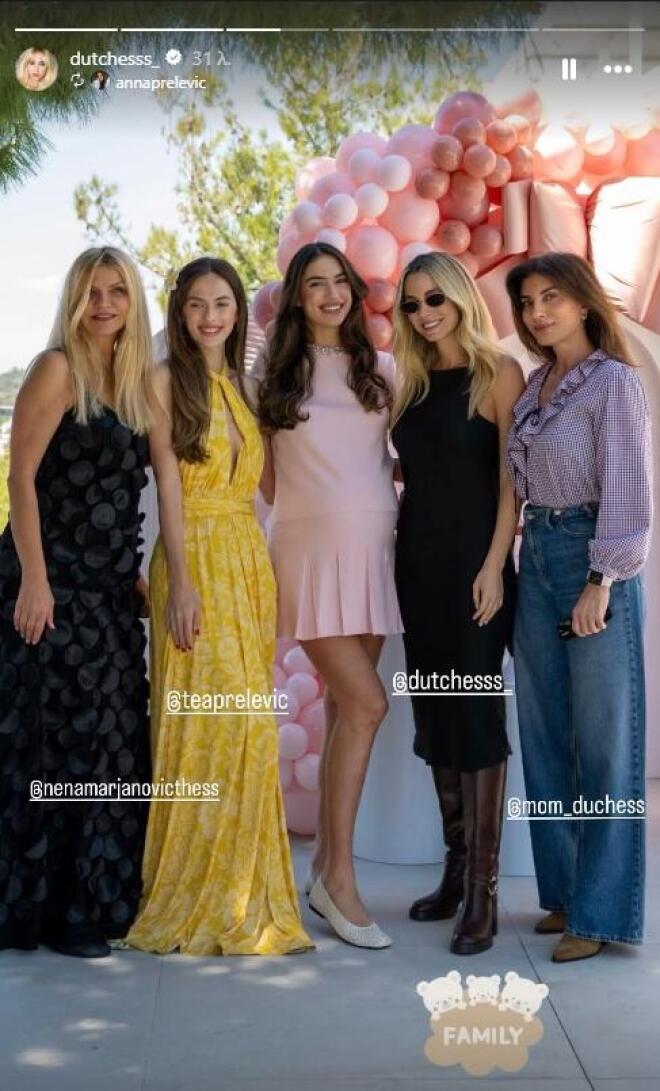 H παραμυθένια διακόσμηση στο baby shower της Άννας Πρέλεβιτς