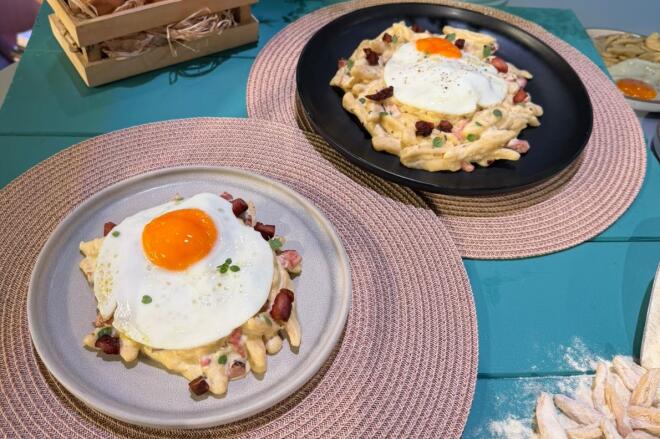 tsioyfixta me mizithra kai avgo