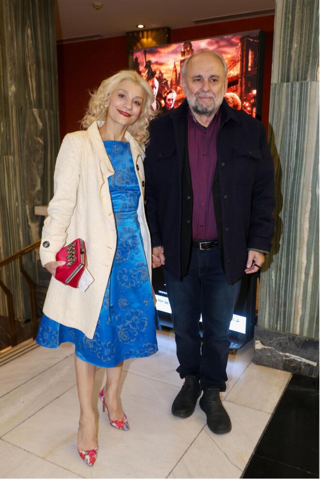 Η Πολυξένη Μυλωνά και ο Σωτήρης Χατζάκης/ φωτογραφία από ndp/ Ανδρέας Νικολαρέας