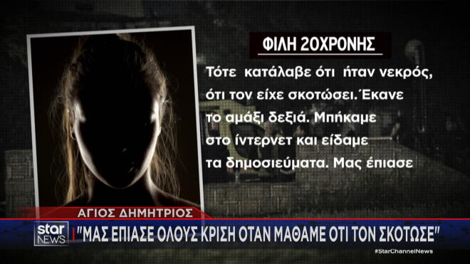 δολοφονία ενός 27χρονου στο Πάρκο Ασυρμάτου, στον Άγιο Δημήτριο.