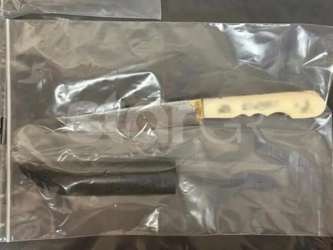 Το μαχαίρι με το οποίο ο 20χρονος δολοφόνησε τον 27χρονο στην καρδιά