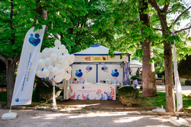 Το περίπτερο της ΕΛΠΙΔΑΣ στην Ανθοκομική Έκθεση Κηφισιάς