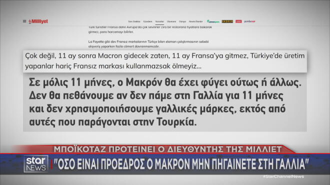 Μποϊκοτάζ στη Γαλλία λόγω Μακρόν προτείνει η Μιλιέτ  