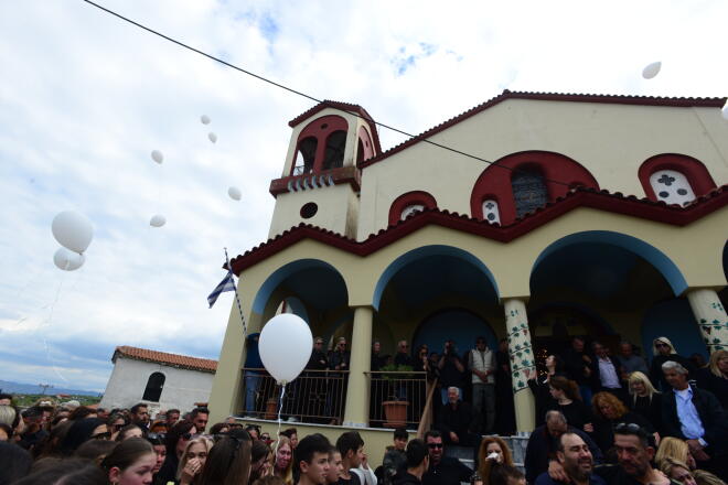 Κηδεία του 13χρονου Κωνσταντίνου που σκοτώθηκε με πατίνι στην Ηλεία/ φωτογραφία ΙΝΤΙΜΕ ΠΑΠΑΙΩΑΝΝΟΥ ΔΗΜΗΤΡΗΣ