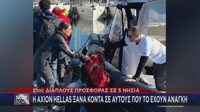 Axion Hellas: 21ος Διάπλους προσφοράς σε πέντε νησιά