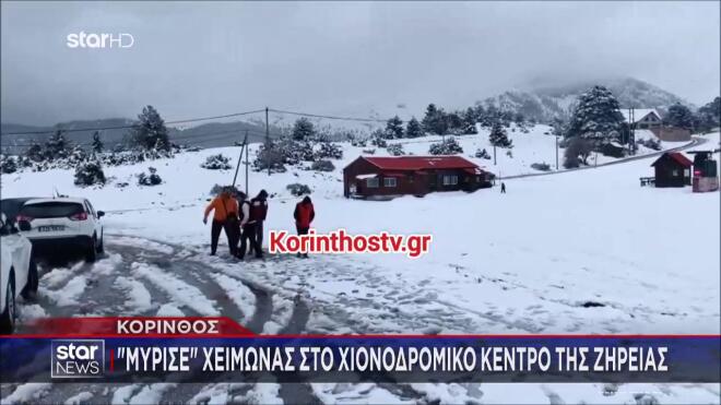 Πρώτη Κυριακή του Μαΐου με χιόνια στα βουνά- Έκλεισε ο δρόμος στην Πάρνηθα