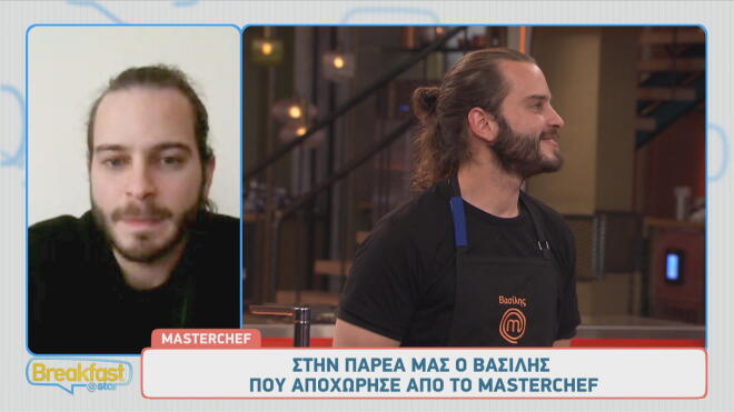 MasterChef - Βασίλης: «Ήμουν λίγο κλειδωμένος. Ήμουν ένα βήμα πίσω»