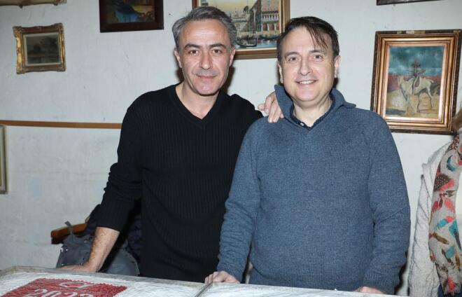 Θανάσης Κουρλαμπάς και Γιώργος Γαλίτης/ φωτογραφία από NDP