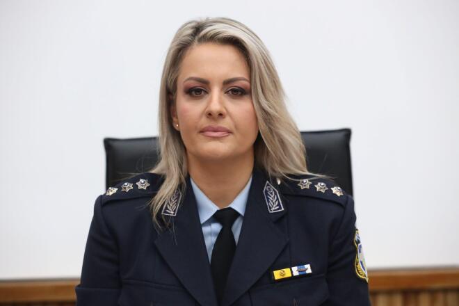 H εκπρόσωπος Τύπου της ΕΛΑΣ Κωνσταντία Δημογλίδου