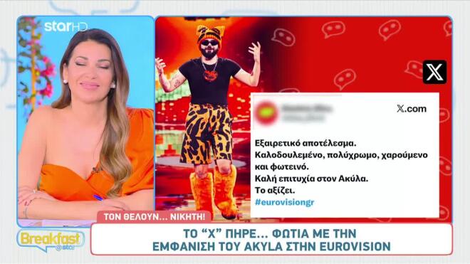 Χαμός στο X μετά την εμφάνιση του Akyla στον Α’ Ημιτελικό της Eurovision