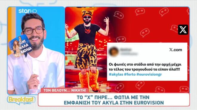 Χαμός στο X μετά την εμφάνιση του Akyla στον Α’ Ημιτελικό της Eurovision