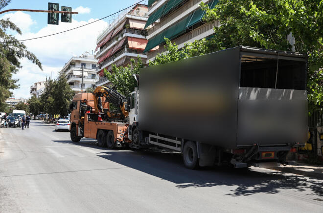 To φορτηγό που παρέσυρε την ηλικιωμένη γυναίκα στα Πατήσια - Eurokinissi