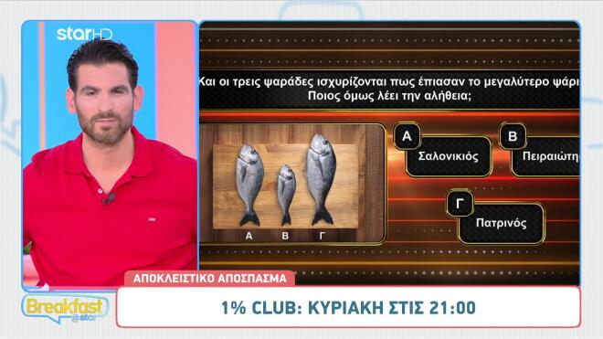 1% Club - Κατερίνα Γερονικολού: «Θα έτρωγα παντόφλα στο σπίτι»