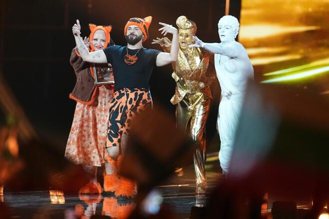 Eurovision 2026 - Τελικός: Ο Akylas τραγούδησε το Ferto εν μέσω αποθέωσης / AP Images - Martin Meissner