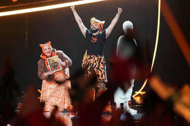 Eurovision 2026 - Τελικός: Ο Akylas τραγούδησε το Ferto εν μέσω αποθέωσης / AP Images - Martin Meissner