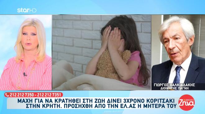 Στην εντατική με σοβαρά τραύματα 3χρονο κορίτσι στην Κρήτη