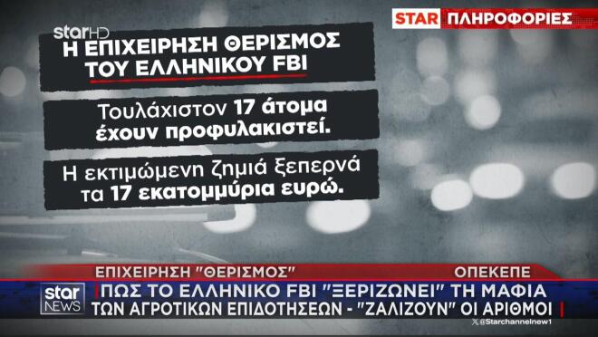 Πώς η «Επιχείρηση Θερισμός» ξεριζώνει τη μαφία των αγροτικών επιδοτήσεων