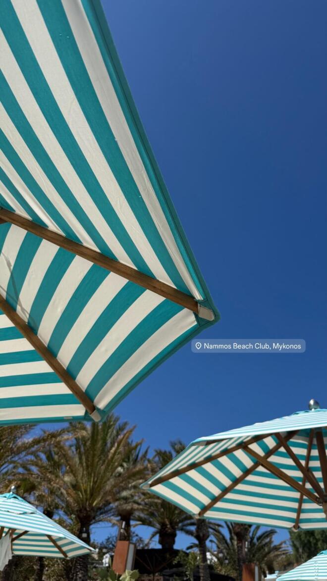 Ιωάννα Τούνη: Βόλτα με την παρέα της στα σοκάκια της Μυκόνου
