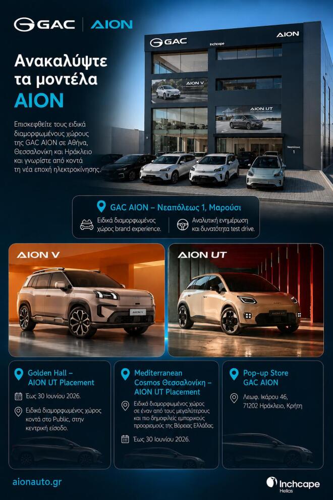 AION: H νέα δύναμη στην ηλεκτροκίνηση