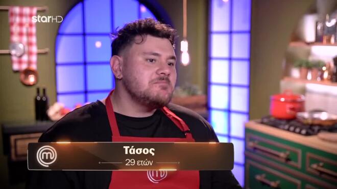 MasterChef: Ο Τάσος τα έβαλε με τον εαυτό του