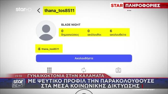 Ο σύζυγος της είχε δημιουργήσει ακόμη και ψεύτικο προφίλ στο Instagram με το ψευδώνυμο «thana_tos8511»