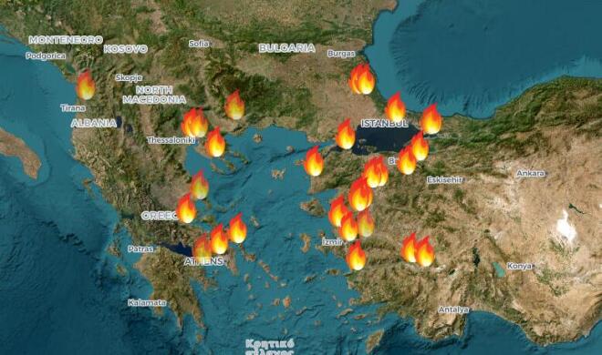 Οι φωτιές το τελευταίο 48χρο
