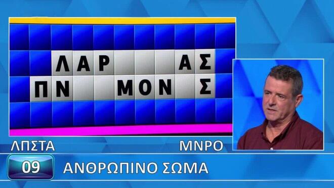Τροχός της Τύχης: Βρήκε το «Ανθρώπινο σώμα» σε δευτερόλεπτα - Εσύ;
